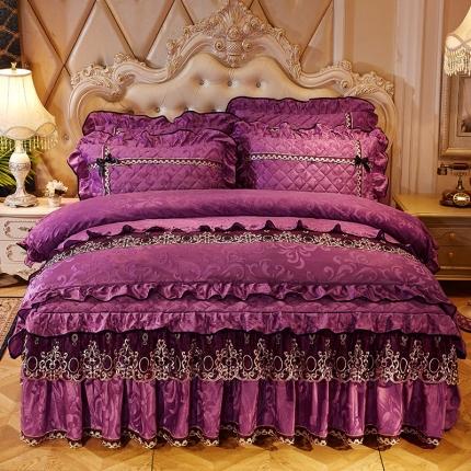 91家纺网 家纺一手货源 找家纺 （总）网红馆 2025新款梦醉奢华天鹅绒床裙四件套