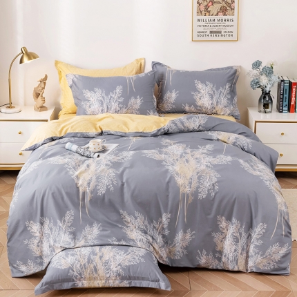 91家纺网 家纺一手货源 找家纺 （总2）星期三 2021新款花卉系列全棉13372四件套（加老板微信有会员价）