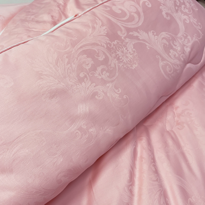 91家纺网 家纺一手货源 找家纺 紫乐家纺2024新款全棉纯棉提花拉链式大豆纤维子母被加厚冬被被子被芯 玉色