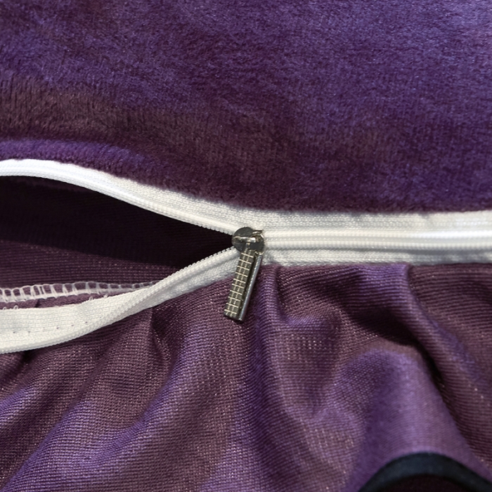 91家纺网 家纺一手货源 找家纺 网红馆 2025新款玲珑时尚水晶绒夹棉单品床裙被套枕套 深紫