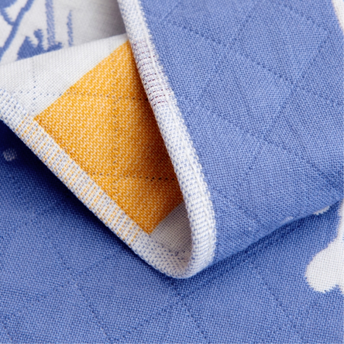 91家纺网 家纺一手货源 找家纺 朴尔2021全棉三层纱布定位枕巾52*78cm一对瓶中花-兰