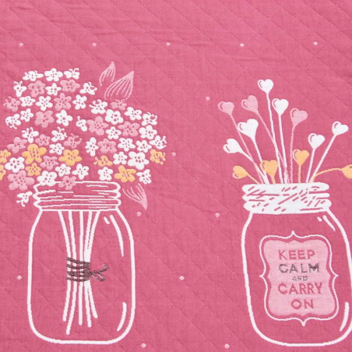 91家纺网 家纺一手货源 找家纺 朴尔2021全棉三层纱布定位枕巾52*78cm一对瓶中花嫩粉