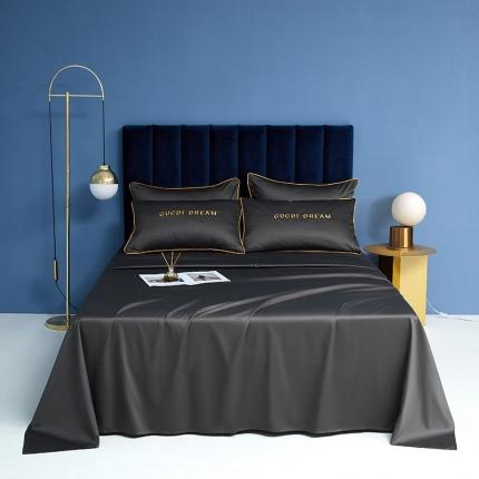 91家纺网 家纺一手货源 找家纺 慕色 2021新款全棉纯色迪卡系列单床单 迪卡-高级灰