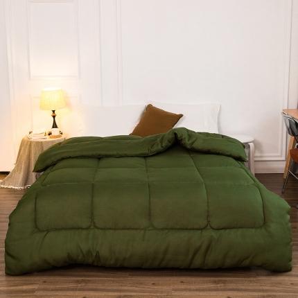 91家纺网 家纺一手货源 找家纺 （总）VIP被业 2021新款简约纯色羽丝绒冬被