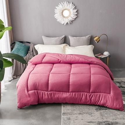 91家纺网 家纺一手货源 找家纺 （总）VIP被业 2021新款简约纯色羽丝绒冬被