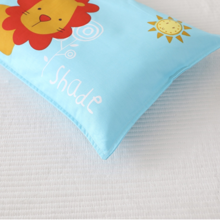 91家纺网 家纺一手货源 找家纺 吉咪兔家纺 2022新款13372纯棉卡通定位枕套 丛林狮子