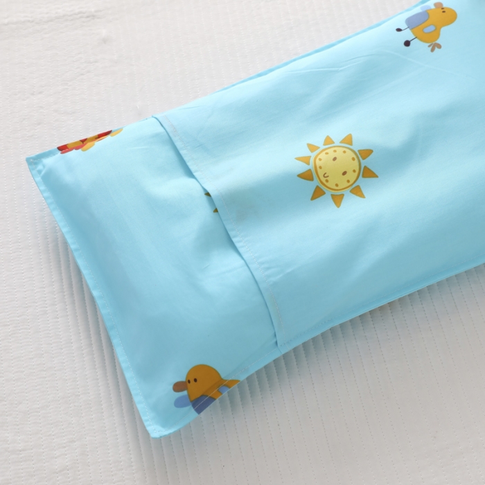 91家纺网 家纺一手货源 找家纺 吉咪兔家纺 2022新款13372纯棉卡通定位枕套 丛林狮子