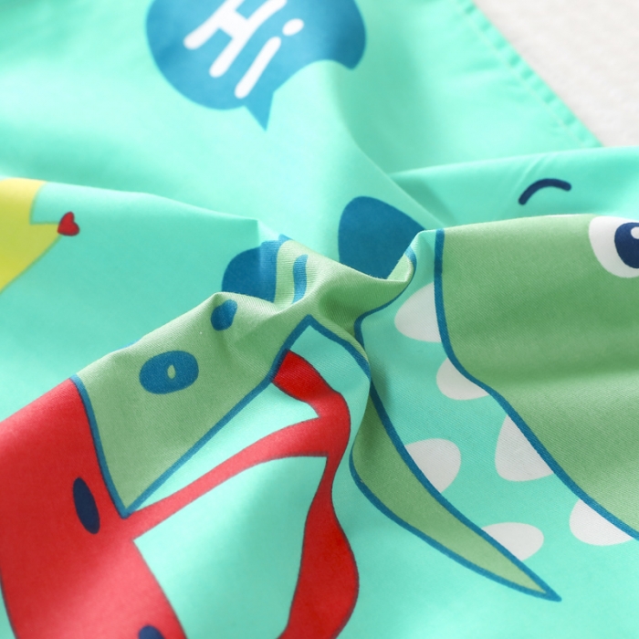 91家纺网 家纺一手货源 找家纺 吉咪兔家纺 2022新款13372纯棉卡通定位枕套 汽车恐龙