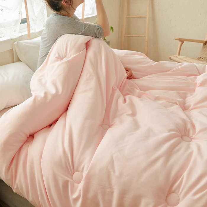 91家纺网 家纺一手货源 找家纺 VIP被业 2021新款云绒棉冬被 玉色