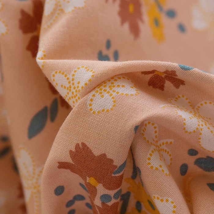 91家纺网 家纺一手货源 找家纺 千朵2021新款水洗棉款四件套 沐夏-红