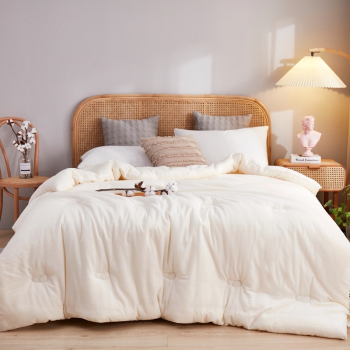 91家纺网 家纺一手货源 找家纺 （总）恒科家纺 2024新款日式生态全棉原棉大豆被