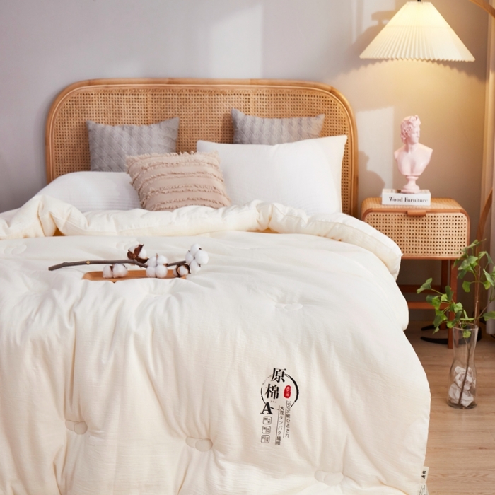 91家纺网 家纺一手货源 找家纺 （总）恒科家纺 2024新款日式生态全棉原棉大豆被