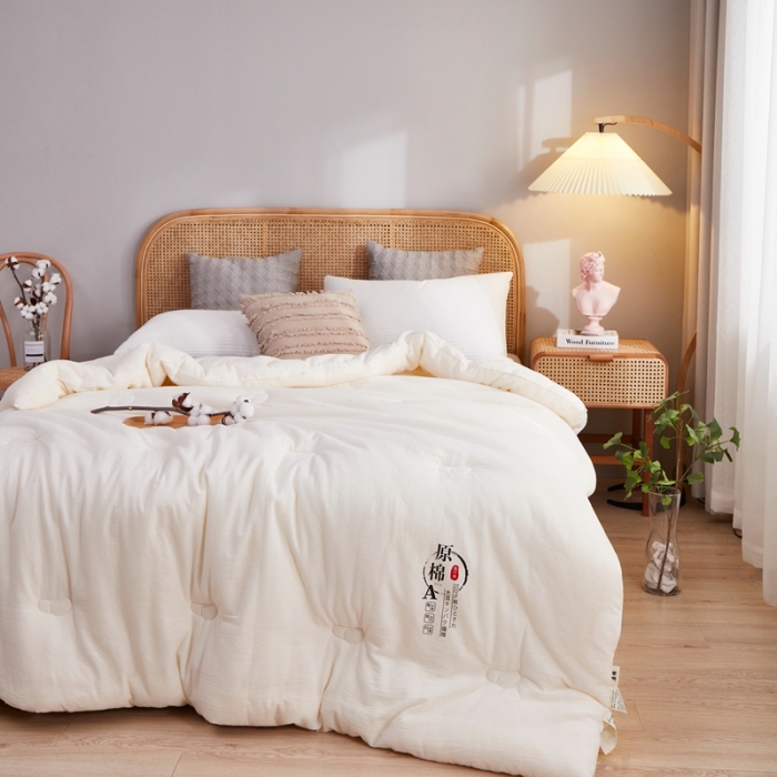 91家纺网 家纺一手货源 找家纺 （总）恒科家纺 2024新款日式生态全棉原棉大豆被