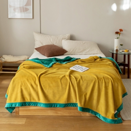 91家纺网 家纺一手货源 找家纺 总）直播爆款 AB牛奶绒复合毯  加厚毛毯