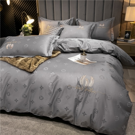 91家纺网 家纺一手货源 找家纺 （总）2025品乐100支长绒棉提花刺绣单被套被罩直播单品