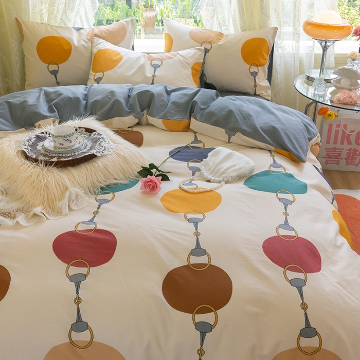 91家纺网 家纺一手货源 找家纺 千朵2021新款13372活性印花款四件套 巴比伦