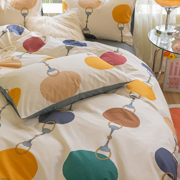 91家纺网 家纺一手货源 找家纺 千朵2021新款13372活性印花款四件套 巴比伦