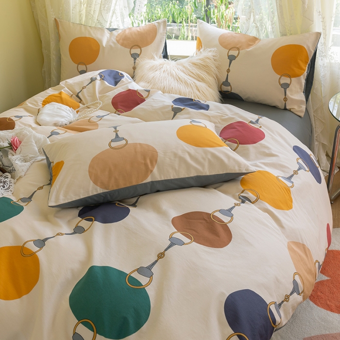 91家纺网 家纺一手货源 找家纺 千朵2021新款13372活性印花款四件套 巴比伦