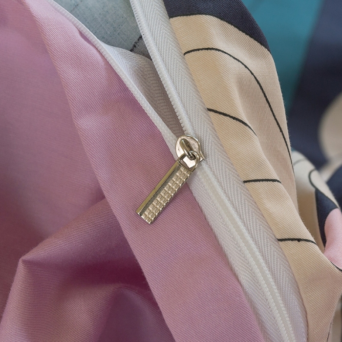 91家纺网 家纺一手货源 找家纺 千朵2021新款13372活性印花款四件套 咪咪兔