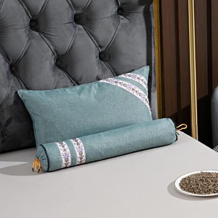 91家纺网 家纺一手货源 找家纺 总织布人 2021新款棉麻连体荞麦枕理疗枕45*25*8