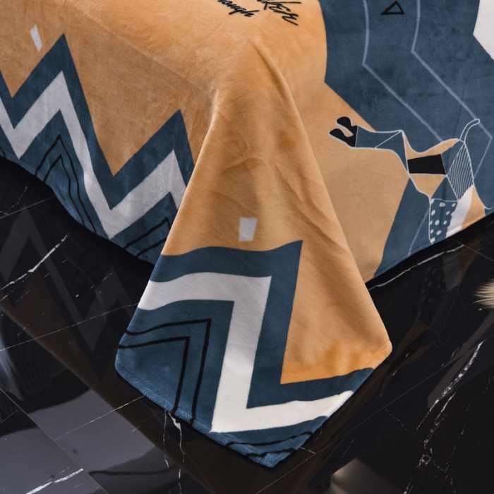 91家纺网 家纺一手货源 找家纺 锦罗绣 2021新款牛奶绒印花四件套 奔腾鹿