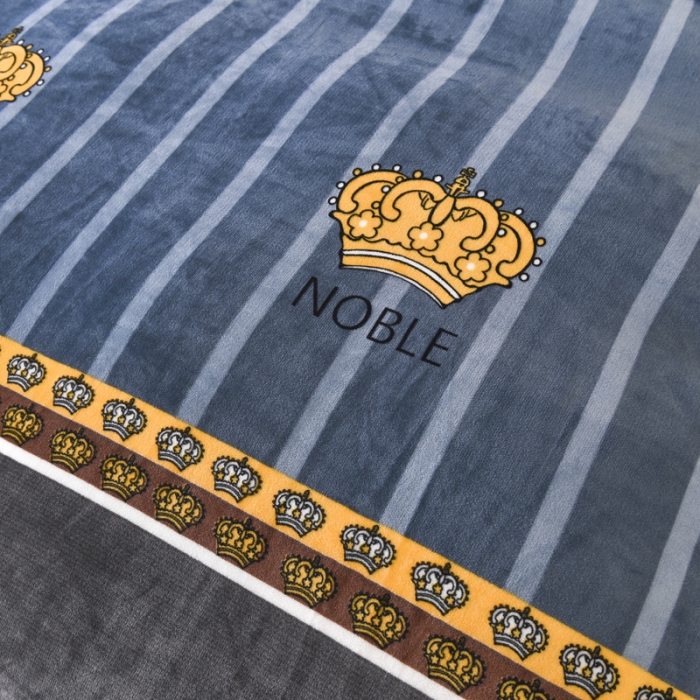 91家纺网 家纺一手货源 找家纺 锦罗绣 2021新款牛奶绒印花四件套 皇冠