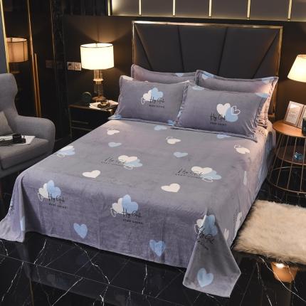 91家纺网 家纺一手货源 找家纺 （总）锦罗绣 2021新款牛奶绒印花单品床单