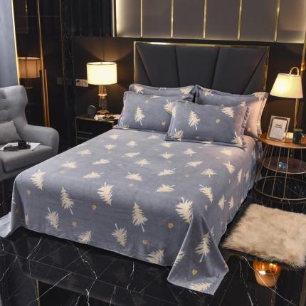 91家纺网 家纺一手货源 找家纺 （总）锦罗绣 2021新款牛奶绒印花单品床单