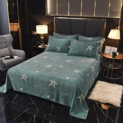 91家纺网 家纺一手货源 找家纺 （总）锦罗绣 2021新款牛奶绒印花单品床单