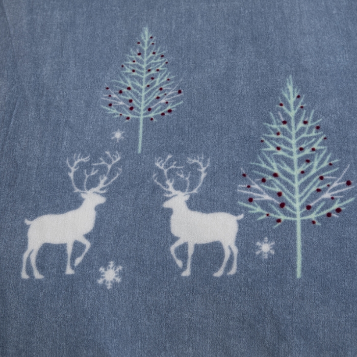 91家纺网 家纺一手货源 找家纺 锦罗绣 2021新款牛奶绒印花单品床单 小鹿