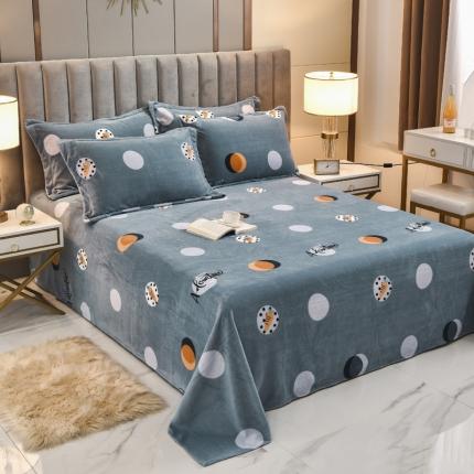 锦罗绣 2021新款牛奶绒印花单品床单 小萝卜