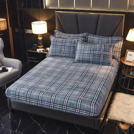 91家纺网 家纺一手货源 找家纺 （总）锦罗绣 2021新款牛奶绒印花单品床笠