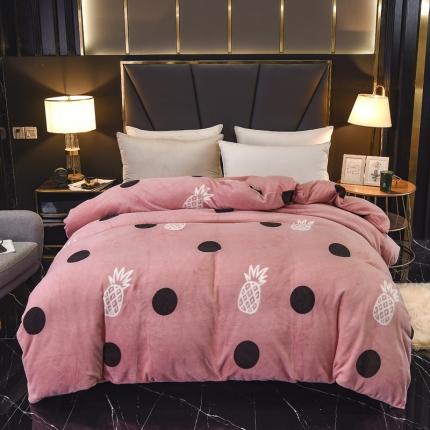 91家纺网 家纺一手货源 找家纺 （总）锦罗绣 2021新款牛奶绒印花单品被套