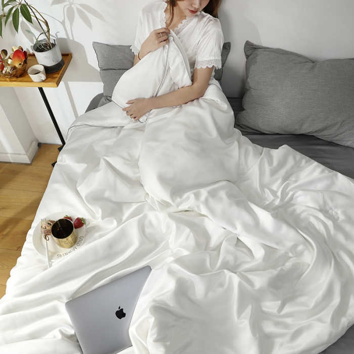 91家纺网 家纺一手货源 找家纺 巴宝路2024新品seres水洗真丝蚕丝被