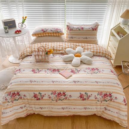 91家纺网 家纺一手货源 找家纺 （总）西引力2021新印花全棉纯棉四件套学生三件套