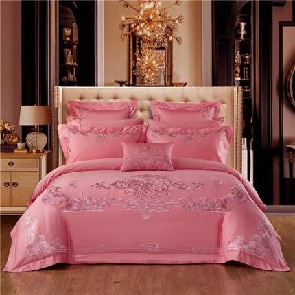 91家纺网 家纺一手货源 找家纺 （总）宏羽纺 2021新款高支高密全棉刺绣系列多件套