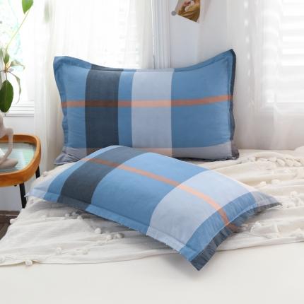 91家纺网 家纺一手货源 找家纺 总-铭成2022全棉12868小清新系列枕套48*74cm