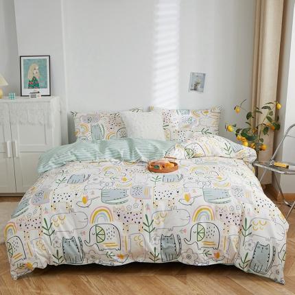 91家纺网 家纺一手货源 找家纺 （总）一米阳光 2022新款13070全棉四件套