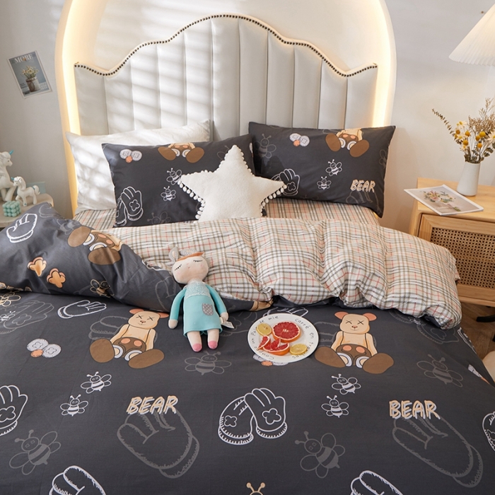 91家纺网 家纺一手货源 找家纺 （总）一米阳光 2022新款13070全棉四件套