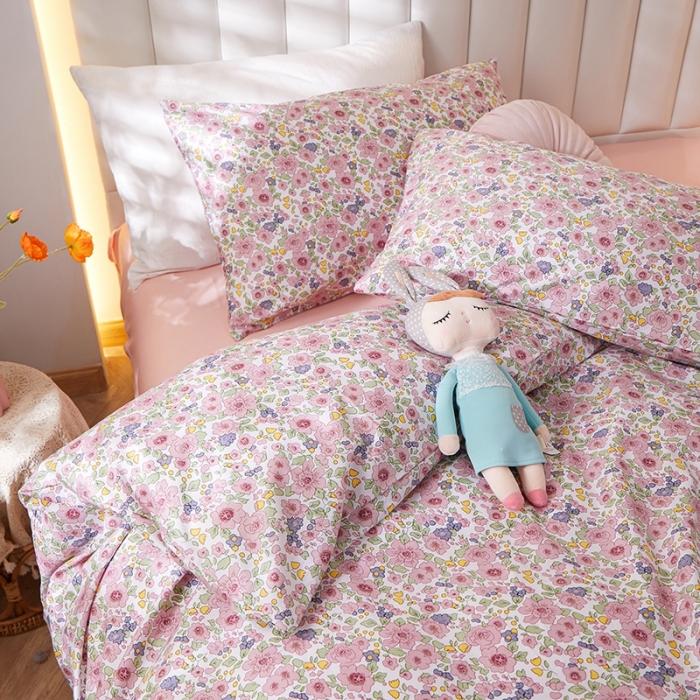 91家纺网 家纺一手货源 找家纺 一米阳光 2022新款13070全棉四件套 花期