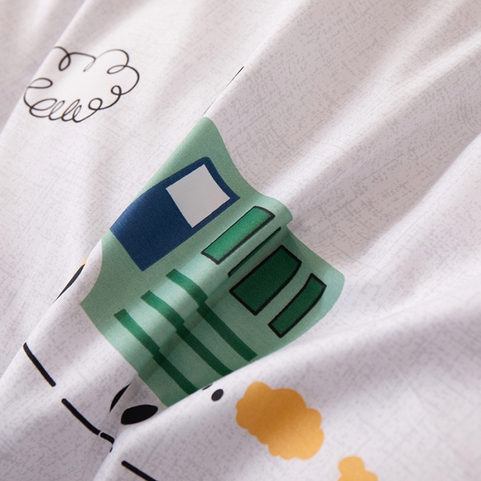 91家纺网 家纺一手货源 找家纺 一米阳光 2022新款13070全棉四件套 汽车家园