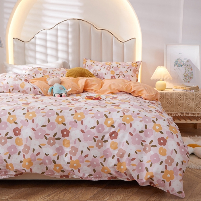 91家纺网 家纺一手货源 找家纺 一米阳光 2022新款13070全棉四件套 新柔