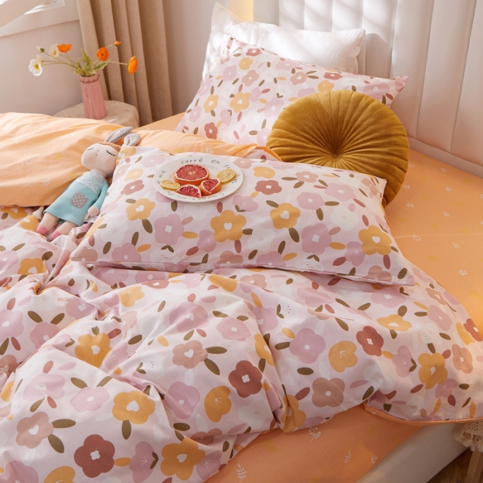 91家纺网 家纺一手货源 找家纺 一米阳光 2022新款13070全棉四件套 新柔