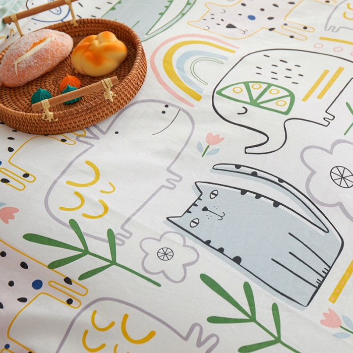 91家纺网 家纺一手货源 找家纺 一米阳光 2022新款13070全棉四件套 童梦园