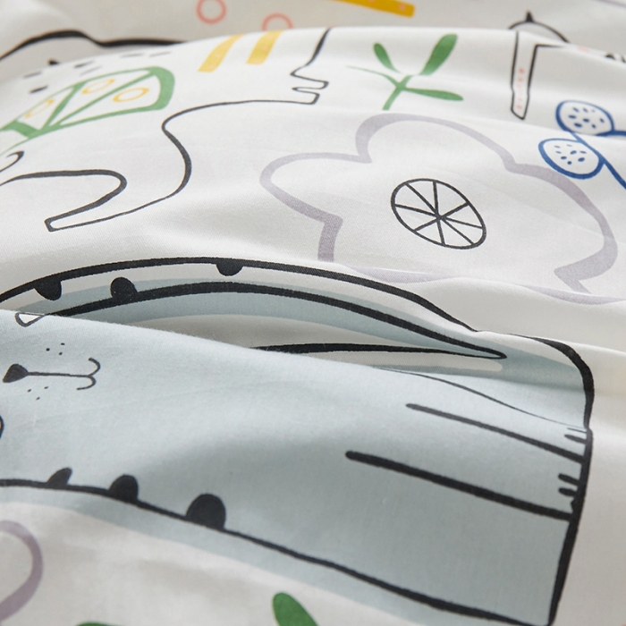 91家纺网 家纺一手货源 找家纺 一米阳光 2022新款13070全棉四件套 童梦园