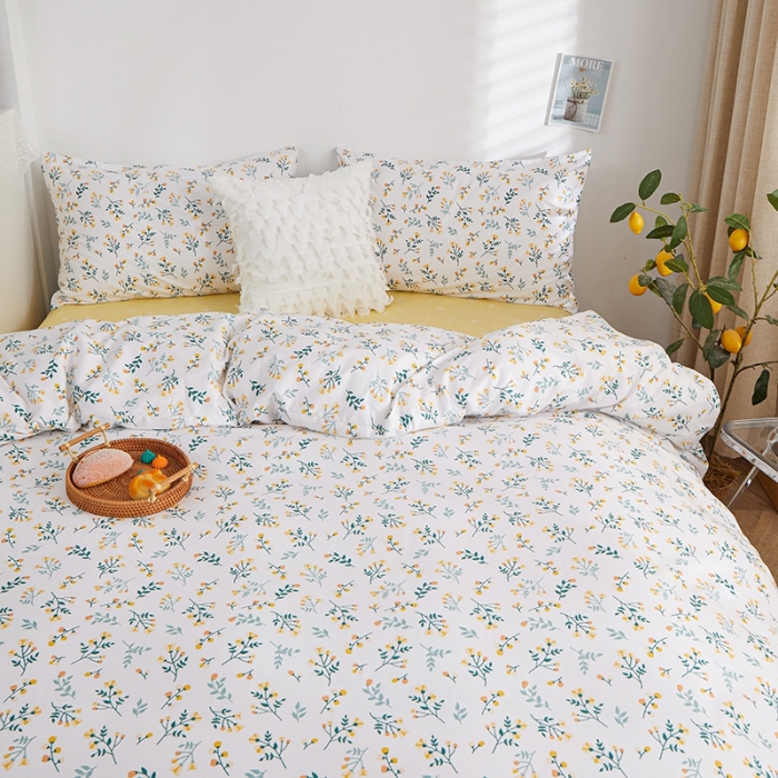 91家纺网 家纺一手货源 找家纺 一米阳光 2022新款13070全棉四件套 温情