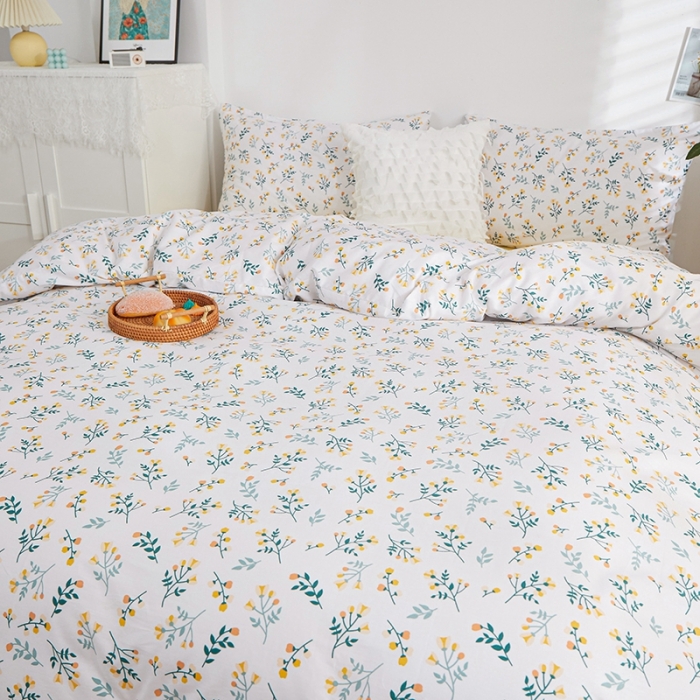 91家纺网 家纺一手货源 找家纺 一米阳光 2022新款13070全棉四件套 温情