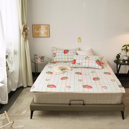 91家纺网 家纺一手货源 找家纺 （总）美优兰  2021新品加厚牛奶绒床垫床护垫床盖三件套