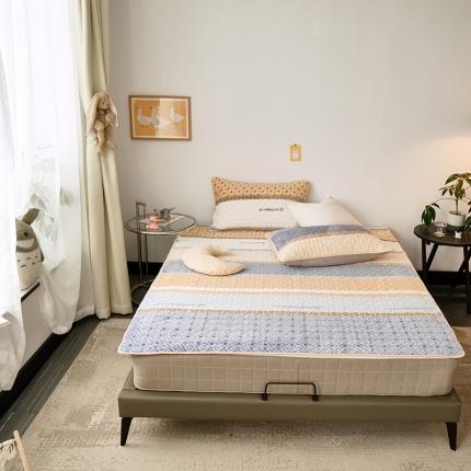 91家纺网 家纺一手货源 找家纺 （总）美优兰  2021新品加厚牛奶绒床垫床护垫床盖三件套