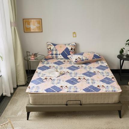 91家纺网 家纺一手货源 找家纺 （总）美优兰  2021新品加厚牛奶绒床垫床护垫床盖三件套